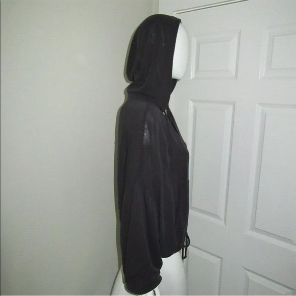 FREE PEOPLE MOVEMENT YELLA HOODIE WASHED BLACK - Picture 7 of 8